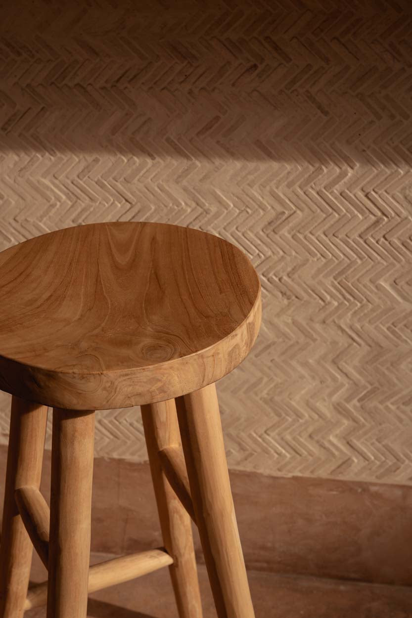 The Kedut Bar Stool - Natural