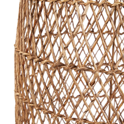 Lampenkap Xiomara – bananenblad, naturel, ø55×70 cm