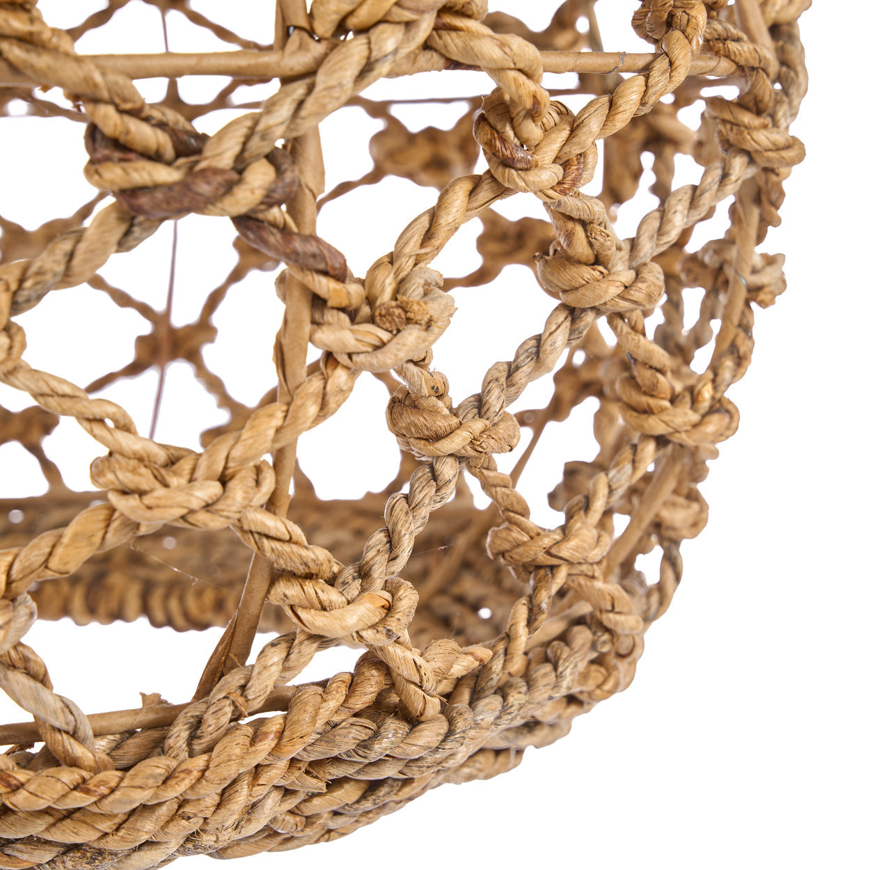 Hanglamp Banara – bananenblad, naturel, ø45×35 cm