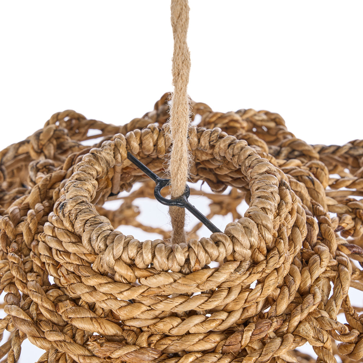 Hanglamp Banara – bananenblad, naturel, ø45×35 cm