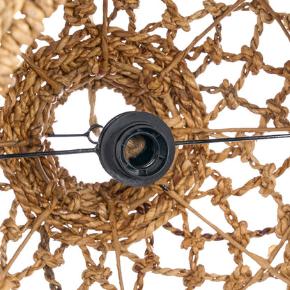 Hanglamp Banara – bananenblad, naturel, ø45×35 cm