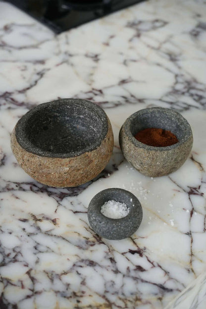 Die River Stone Schale - Schwarz - M