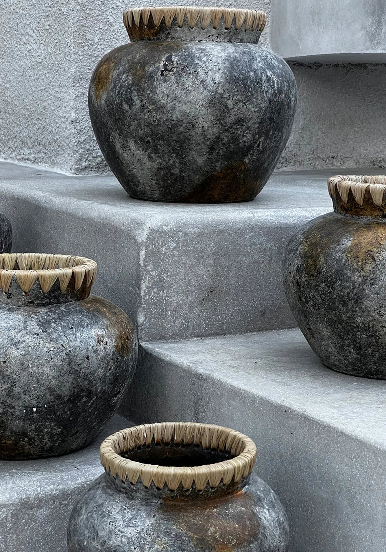 Die stilvolle Vase – Antikgrau – S
