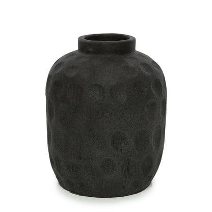 Die trendige Vase – Schwarz – L