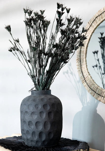 Die trendige Vase – Schwarz – L