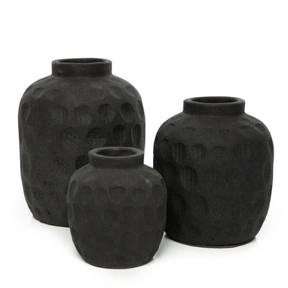 Die trendige Vase - Schwarz - M
