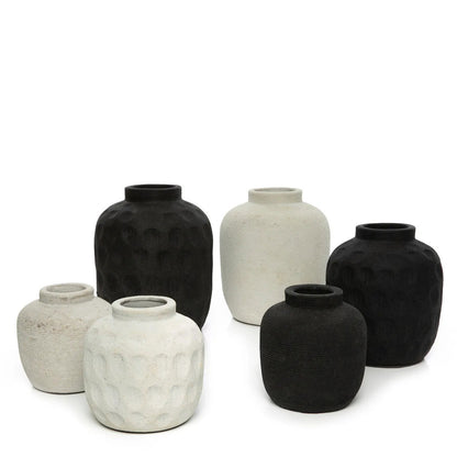 Die trendige Vase - Schwarz - M