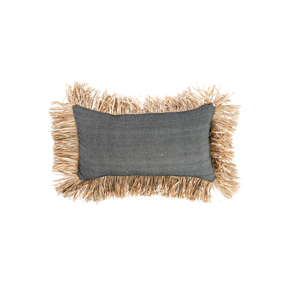 The Cotton Bonita Cushion Cover - Natural Black - 30x50