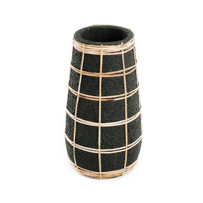The Cutie Vase - Schwarz Natur - M