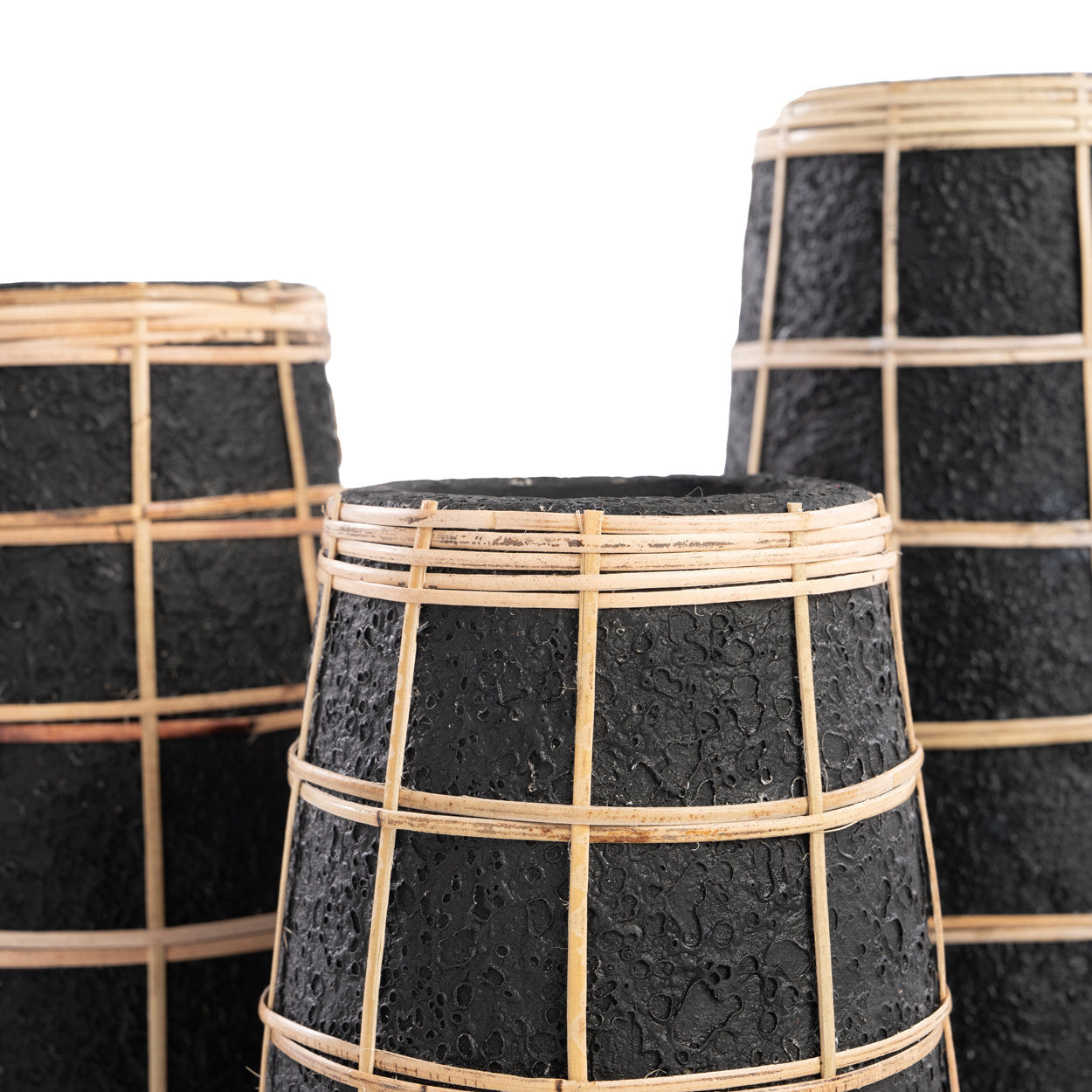 The Cutie Vase - Schwarz Natur - M