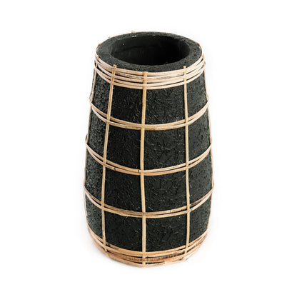 The Cutie Vase - Schwarz Natur - S