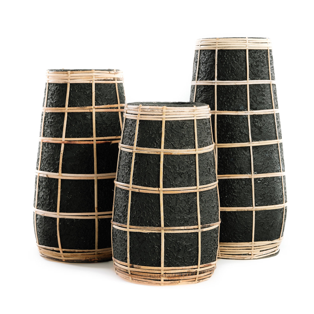 The Cutie Vase - Schwarz Natur - S
