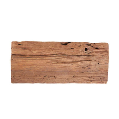 Kruk Fab Rustic – teakhout, naturel, 27x50x50 cm