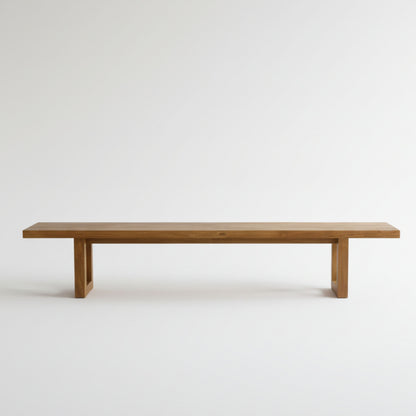 Square leg bench - Natural - 280