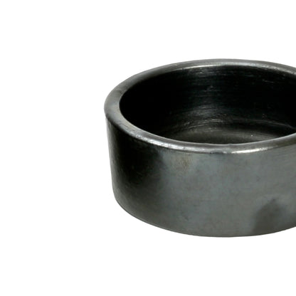 Schaaltje Burned Cylinder – terracotta, zwart, ø10×4 cm