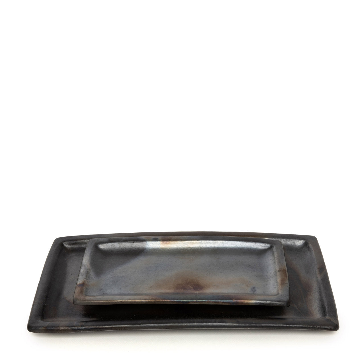 Der gebrannte Sushi-Teller – Schwarz – L
