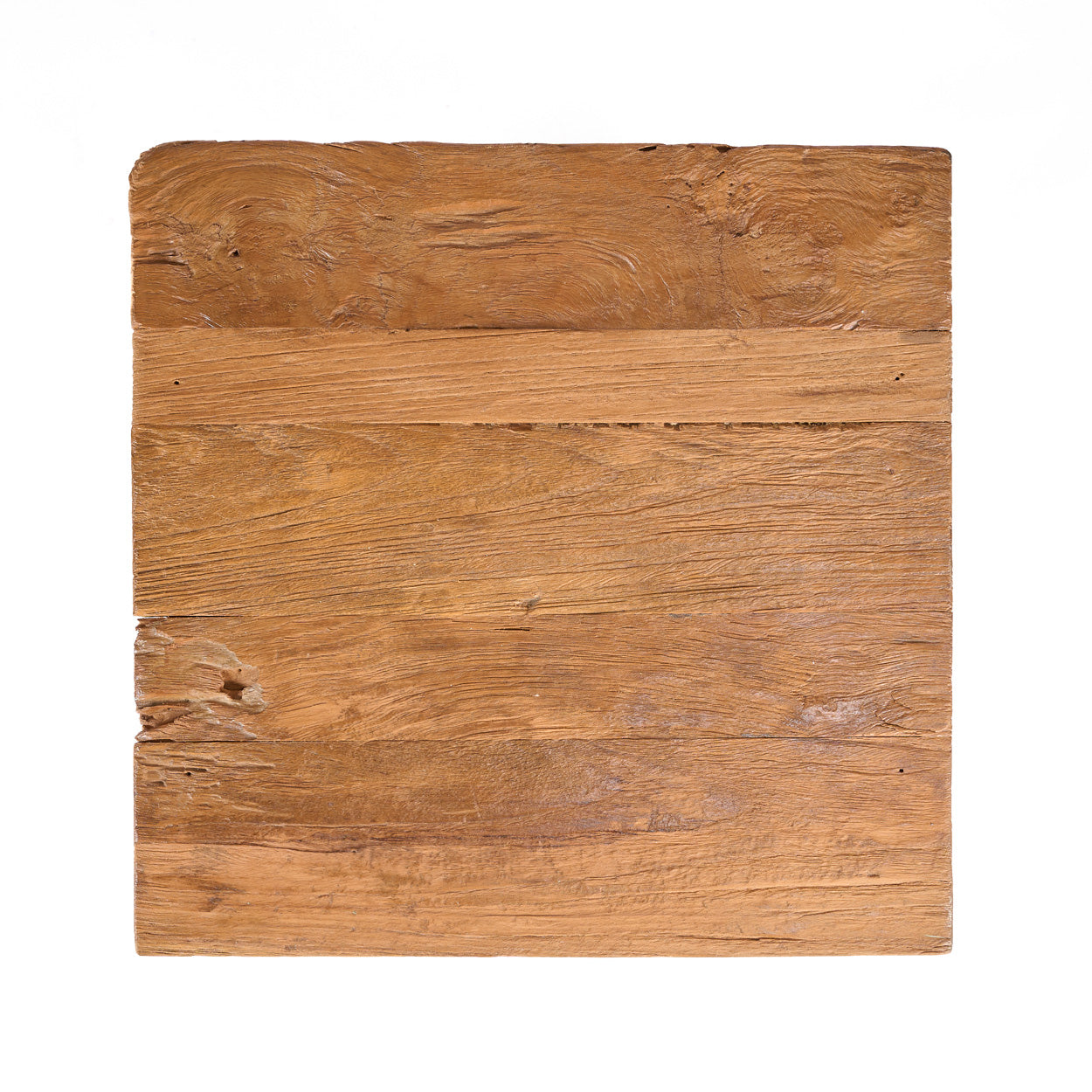 Kruk Suku – gerecycled teakhout, naturel, 40x40x45 cm