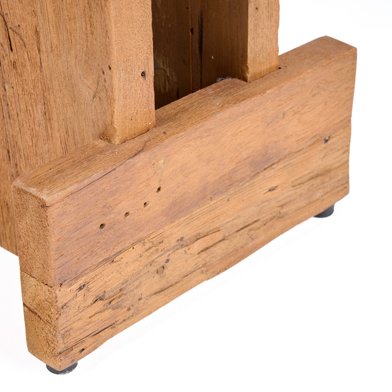 Kruk Suku – gerecycled teakhout, naturel, 40x40x45 cm