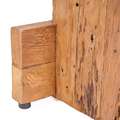 Kruk Suku – gerecycled teakhout, naturel, 40x40x45 cm