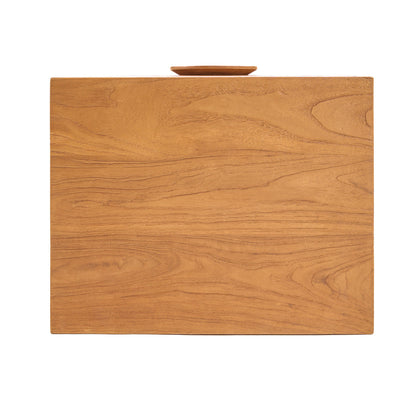 Nachtkastje Eclipse – teakhout, naturel, 40x50x58 cm
