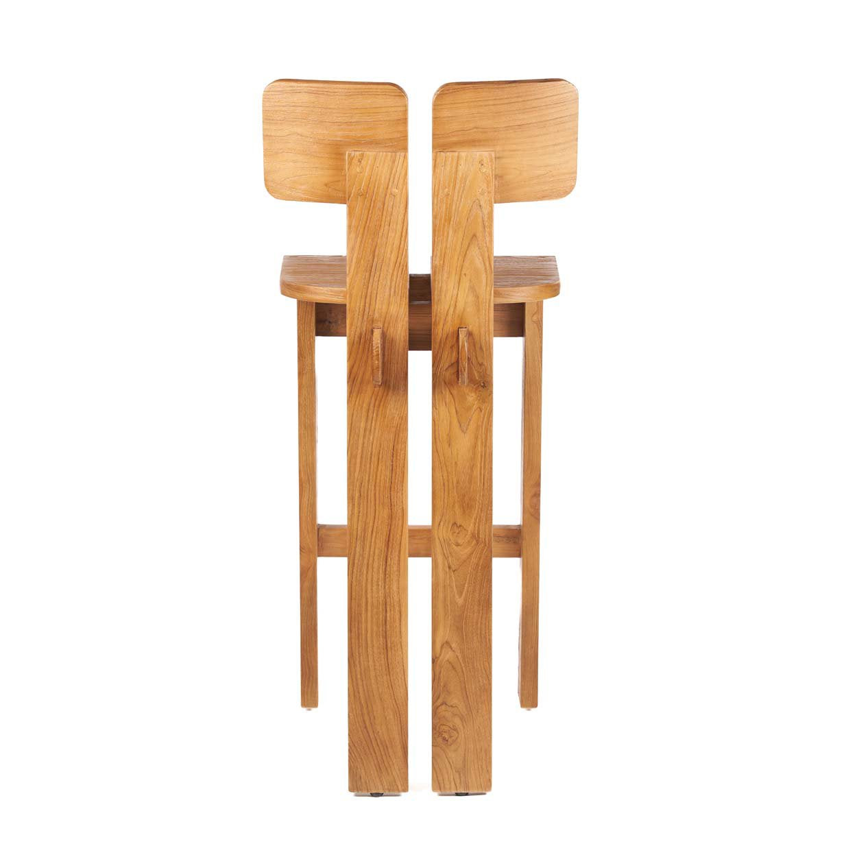 Barkruk Teakhout Naturel 46x58x108 cm