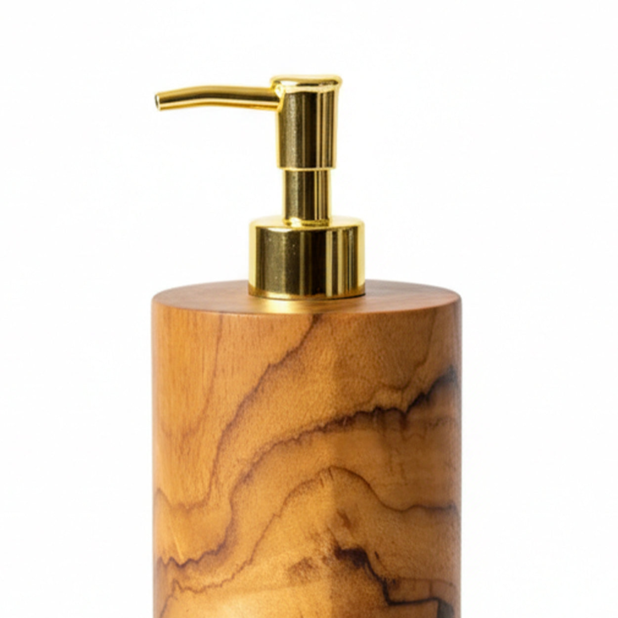 Zeeppompje – teakhout, naturel, ø7×20 cm