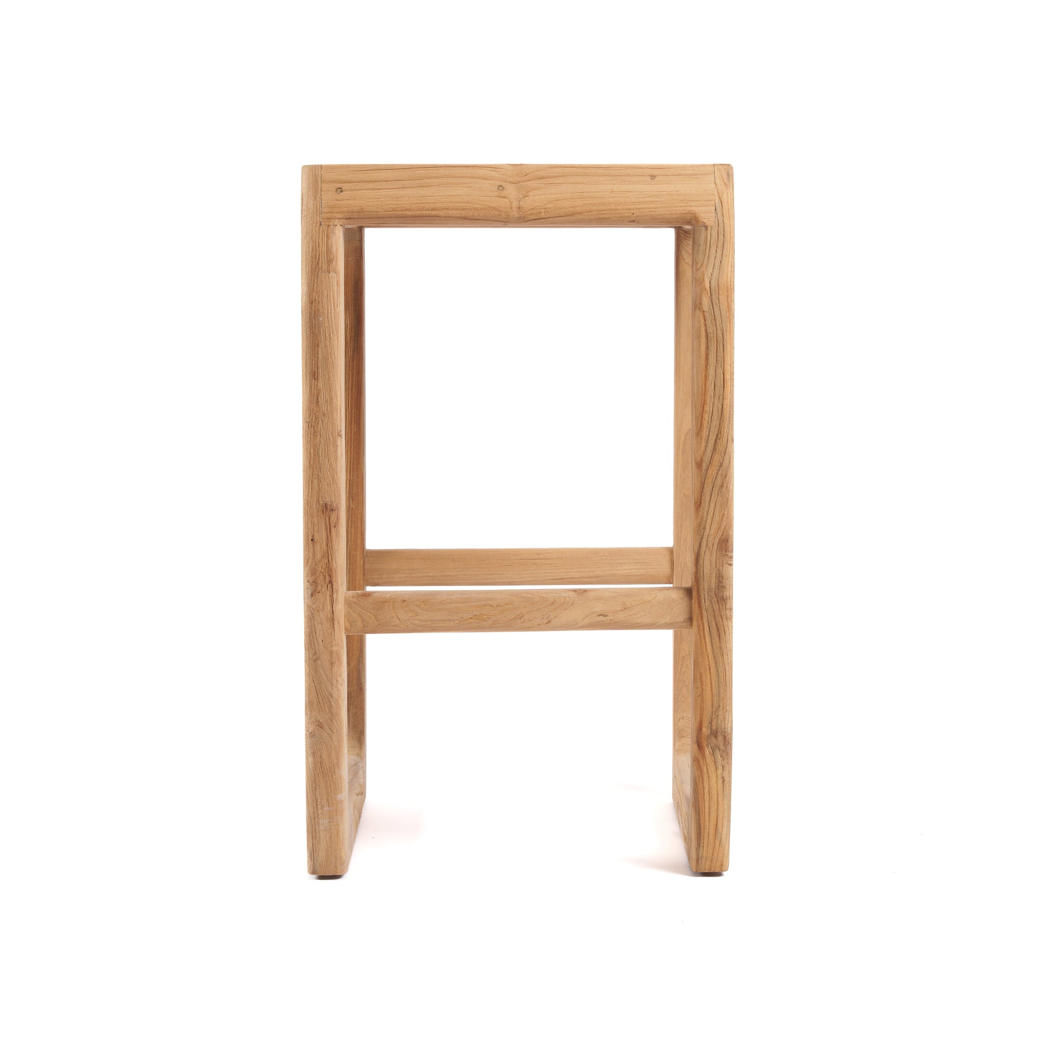 Barkruk Gerecycled Teakhout Naturel Outdoor 42x42x70 cm