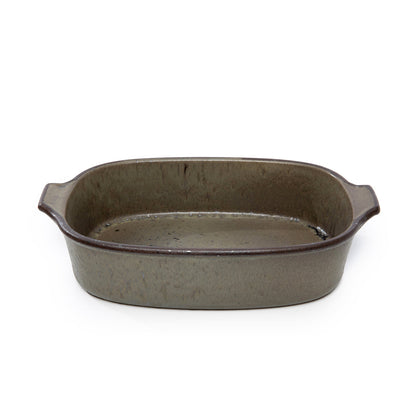 Ovenschaal Comporta – keramiek, groen, M 29x19x7 cm