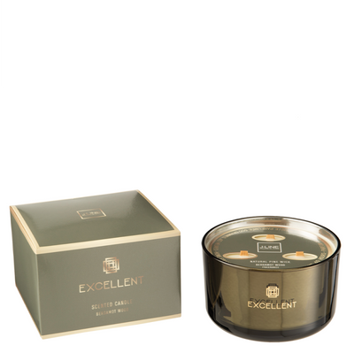 SCENTED CANDLE EXCELLENT BERGAMOT WOOD GREEN LARGE-40U