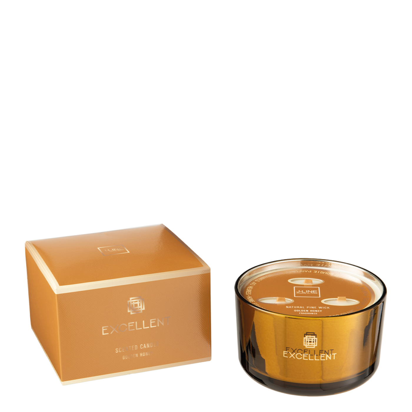 SCENTED CANDLE EXCELLENT GOLDEN HONEY OCHRE LARGE-40U