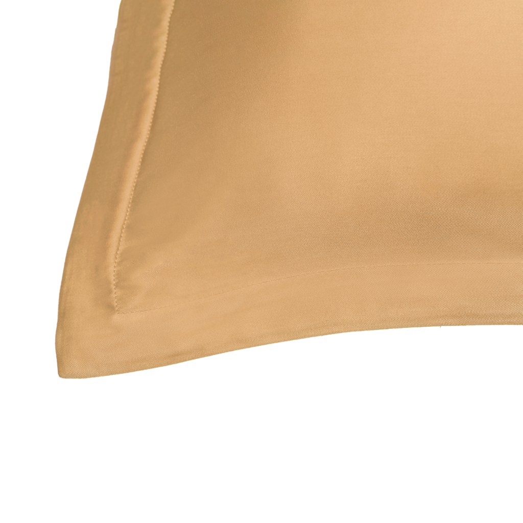 Bamboo pillowcase ocher yellow