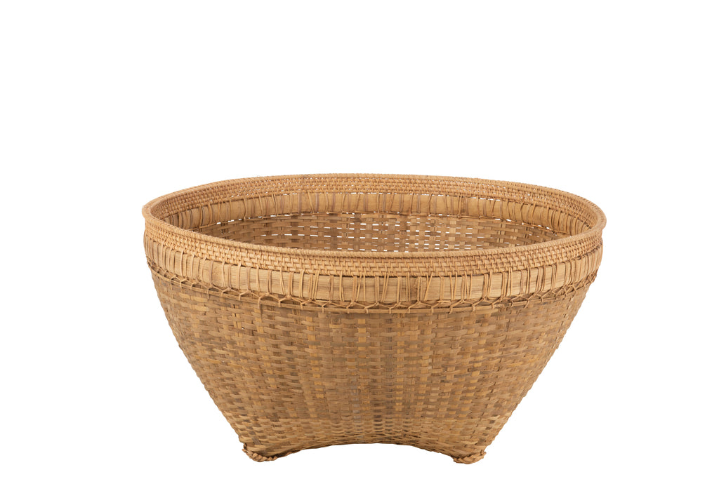 Basket Extra Large Round Rattan Natural