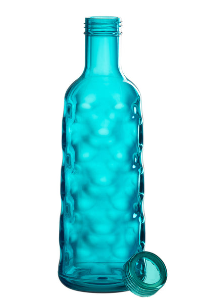 Bottle Hammered In Giftbox Plastic Blue