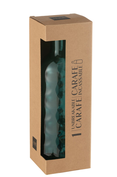 Bottle Hammered In Giftbox Plastic Blue