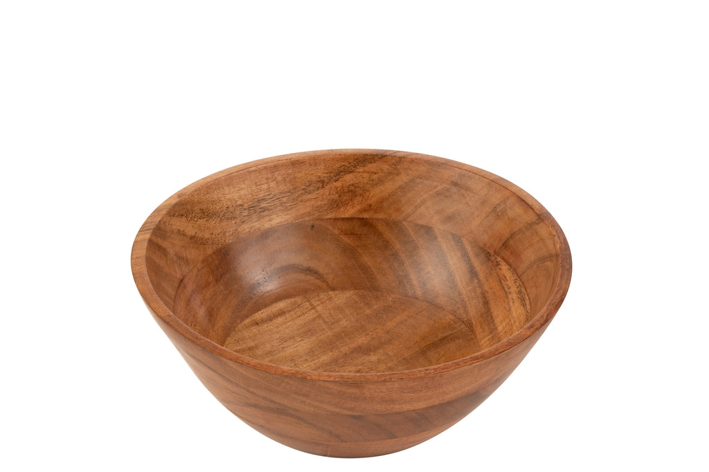 Bowl Acacia Wood Dark Natural Medium