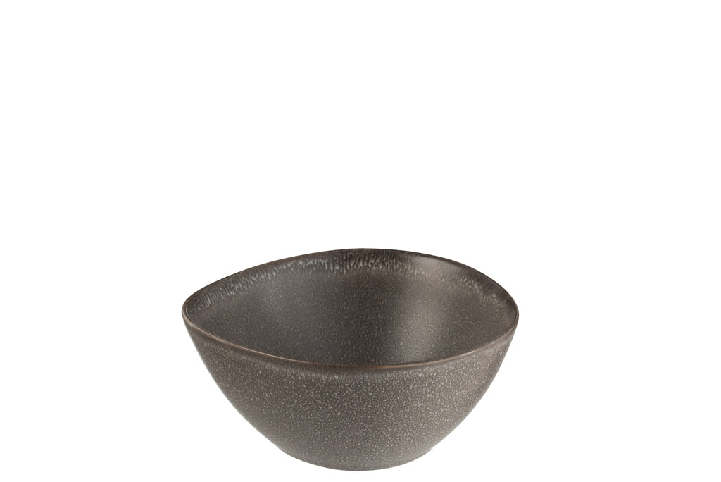 Bowl Louise Ceramic Brown Medium