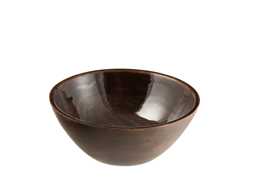 Bowl Mango Wood Brown Large