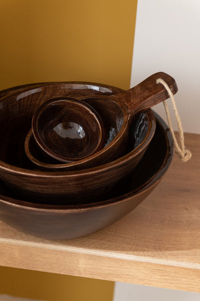 Bowl Mango Wood Brown Small