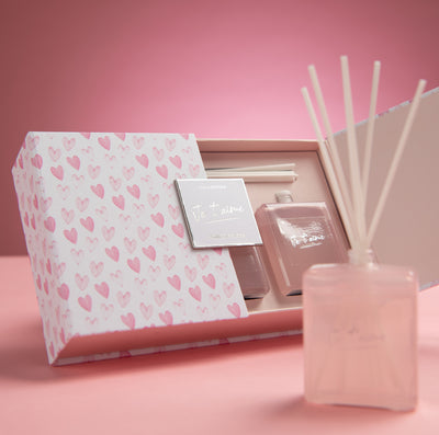 BOX 3 SCENTED OIL+STICKS JE T'AIME PINK