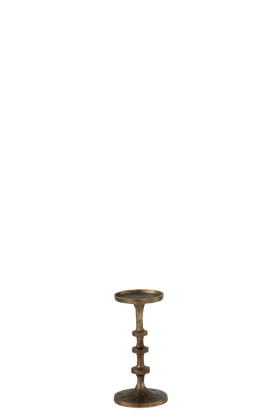 Candleholder Luz Aluminium Bronze Large