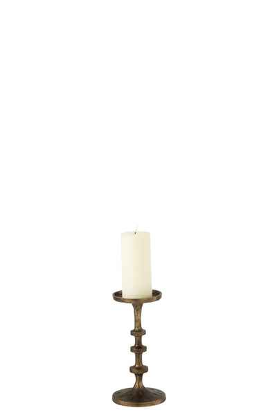 Candleholder Luz Aluminium Bronze Large