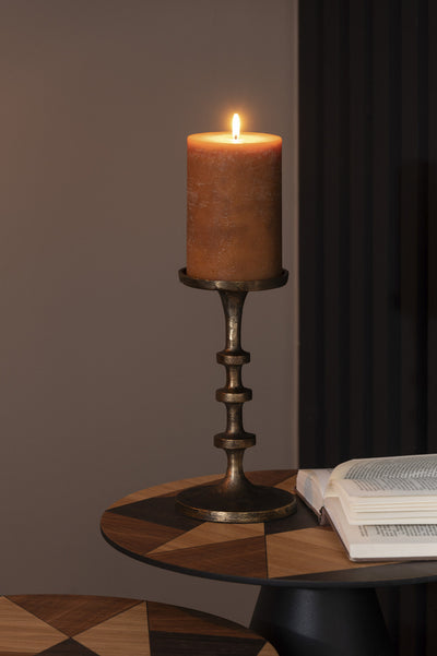 Candleholder Luz Aluminium Bronze Large