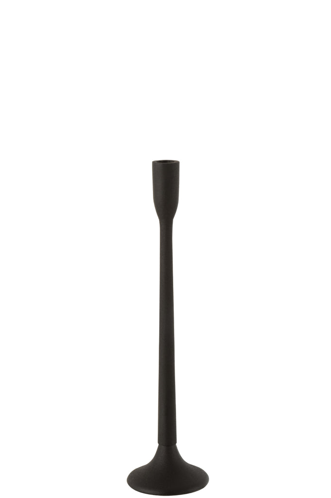 Candleholder Metal Matte Black Large