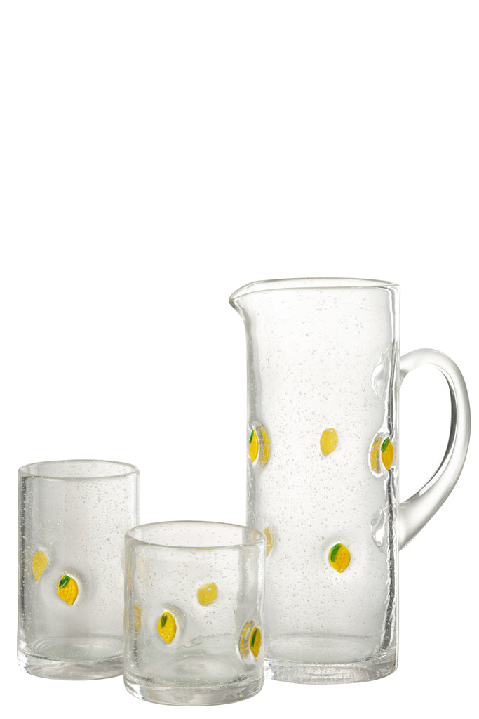 Carafe Lemon Glass Transparent/Yellow