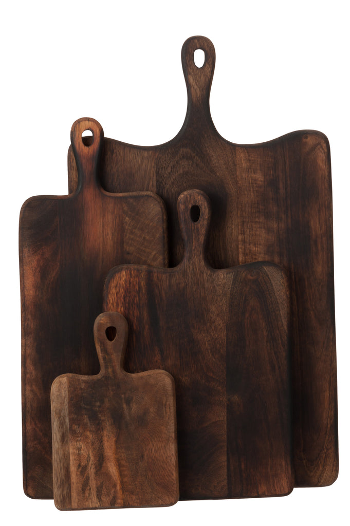 Chopping Board Rectangular Wood Dark Brown Extra Large