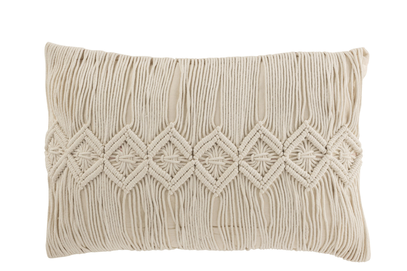 CUSHION LINEA MACRAME RECTANGLE COTTON OFF WHITE