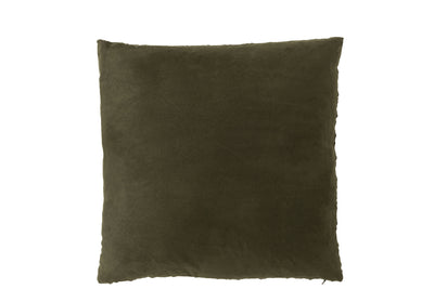 CUSHION WOVEN POLYESTER GREEN