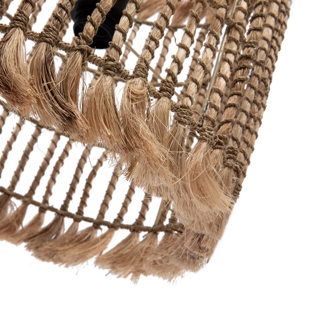 Der Abaca-Vogelkäfig-Anhänger – Natur – M