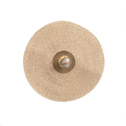 Die Let's Groove Wandleuchte - Naturmessing - M