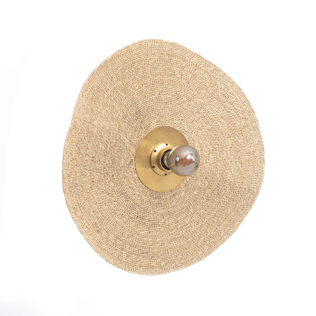 Die Let's Groove Wandleuchte - Naturmessing - M